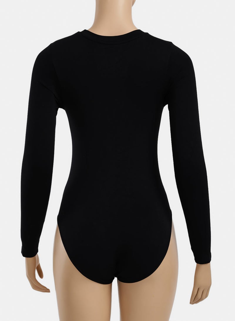 Carina Long Sleeve Round Neck Bodysuit - Image 4
